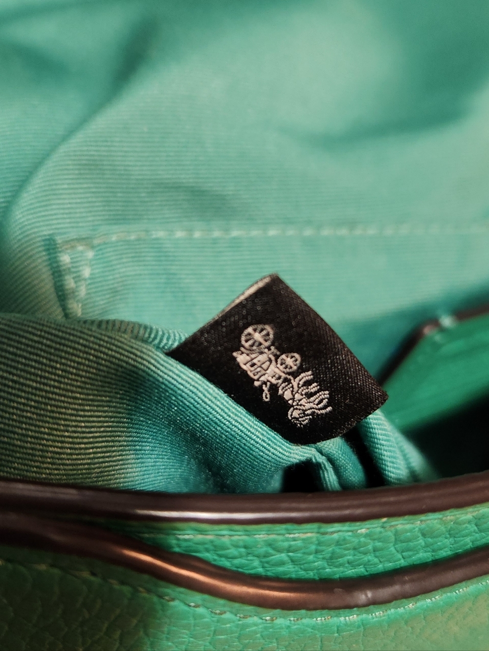 Green Crossbody Coach Bag with Horse & Carriage - Picture 15 of 17